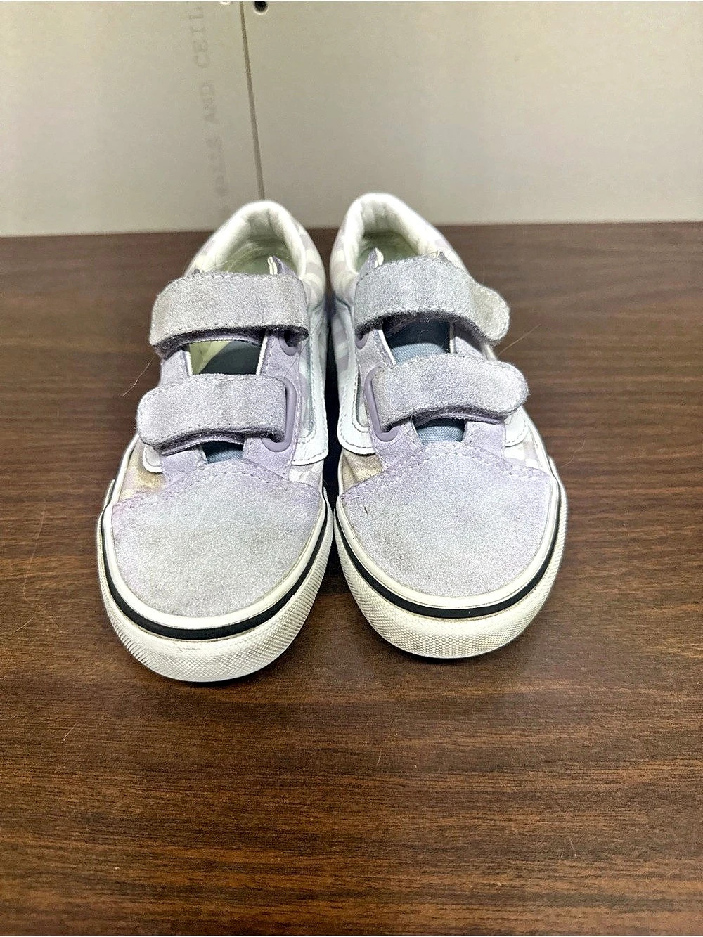 Vans Old Skool V Kids Purple & White Sneakers US 13 NWT
